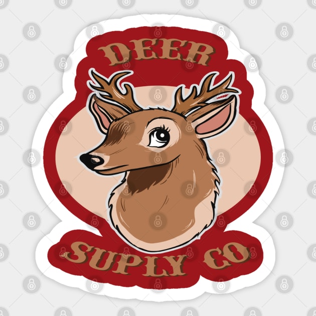 deer Sticker by Abostore